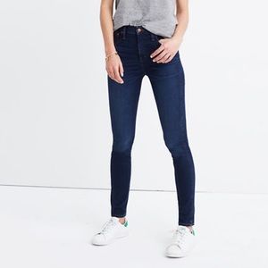 Madewell 10” high rise skinny in Hayes wash 30